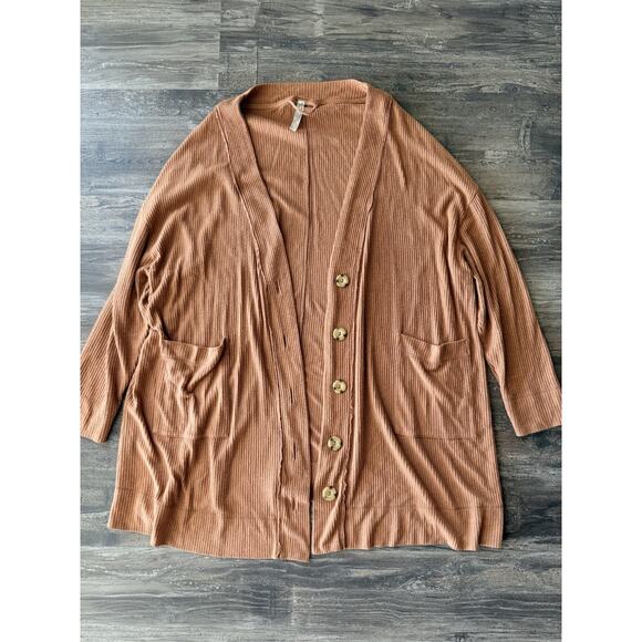 Free People Women's Button-Up Fall Cardigan Sweater (Size Small) - Picture 1 of 3